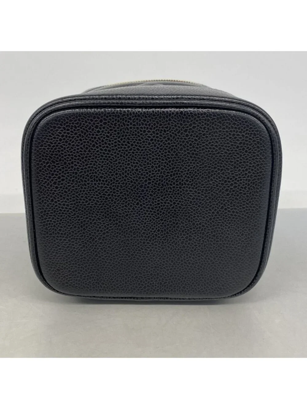 Chanel Vanity Bag Caviar Leather Black Gold
